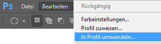 PSD-Profilumwandeln